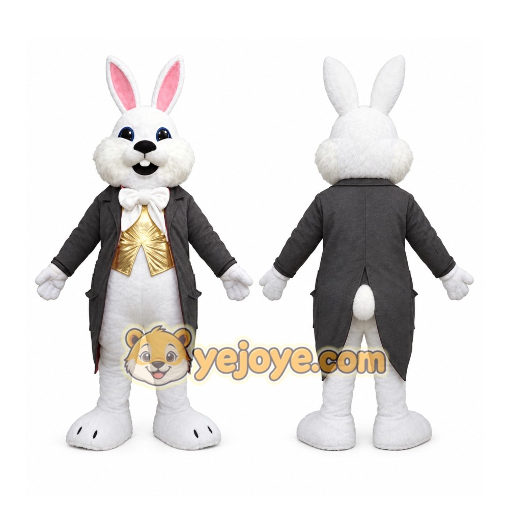 Gray Rabbit Mascot Costume Gray Rabbit Mascot Costume