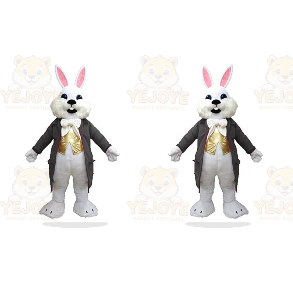 Gray Rabbit Mascot Costume