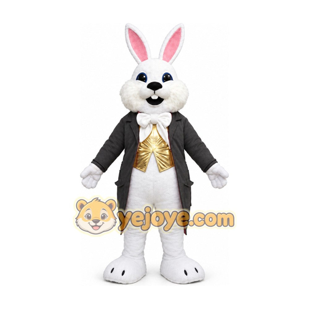 Gray Rabbit Mascot Costume Gray Rabbit Mascot Costume