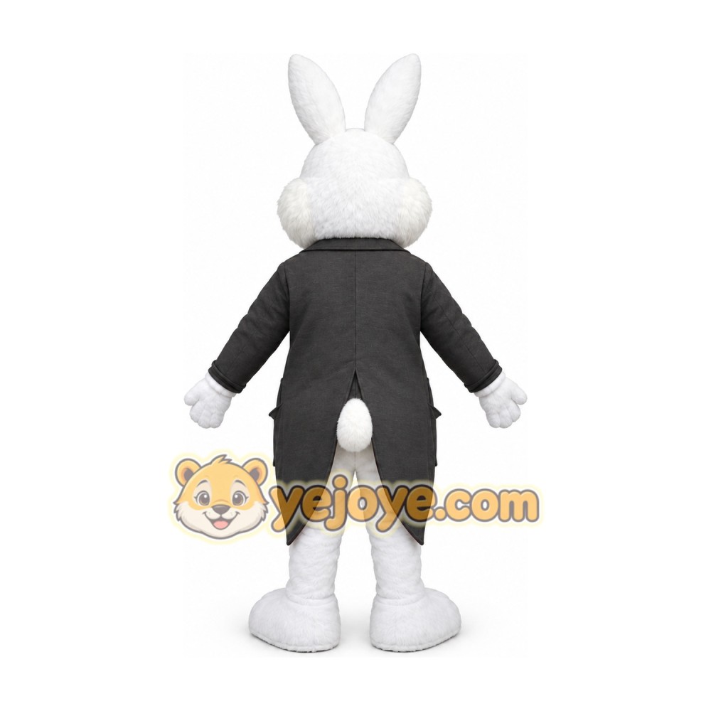 Gray Rabbit Mascot Costume Gray Rabbit Mascot Costume