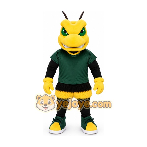 Black Yellow Hornet Mascot Costume