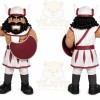 Roman Warrior Mascot Costume