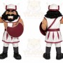 Roman Warrior Mascot Costume