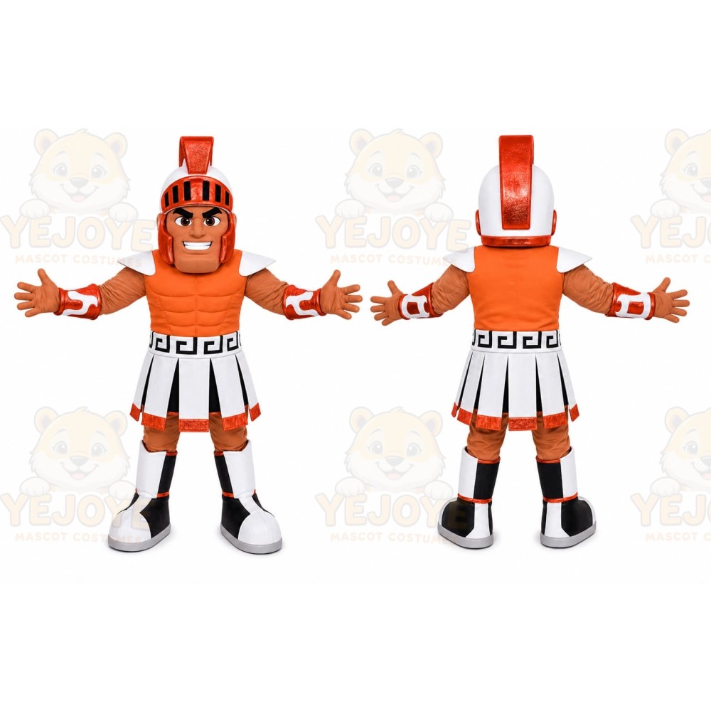 Orange Warrior Mascot Costume