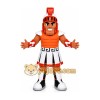 Orange Warrior Mascot Costume