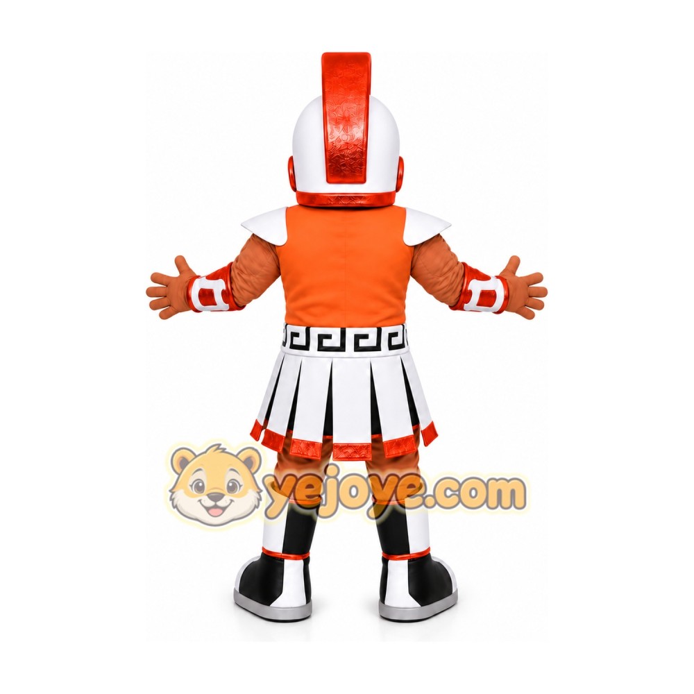 Orange Warrior Mascot Costume