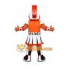 Orange Warrior Mascot Costume