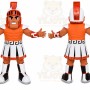Orange Warrior Mascot Costume