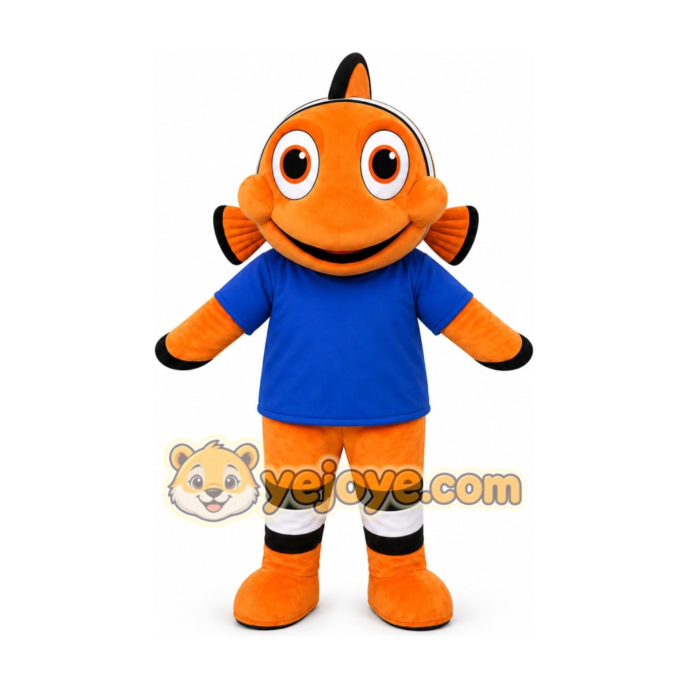 Orange Fish Mascot Costume Orange Fish Mascot Costume