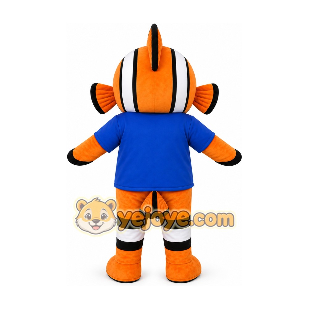 Orange Fish Mascot Costume Orange Fish Mascot Costume