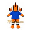 Orange Fish Mascot Costume Orange Fish Mascot Costume