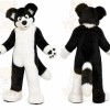 Black Husky Dog Mascot Costume