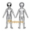 Silver Alien Mascot Costume