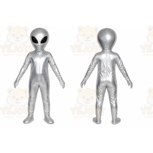 Silver Alien Mascot Costume