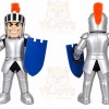 Silver Knight Mascot Costume