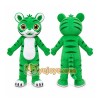 Green Tiger Mascot Costume Green Tiger Mascot Costume