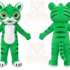 Green Tiger Mascot Costume