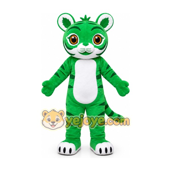 Green Tiger Mascot Costume