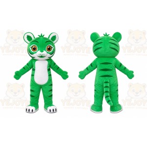 Green Tiger Mascot Costume