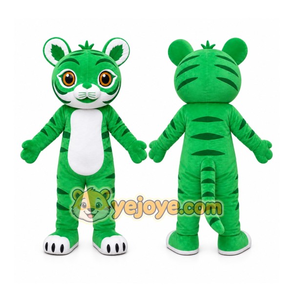 Green Tiger Mascot Costume