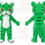 Green Tiger Mascot Costume