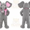 Gray Elephant Mascot Costume