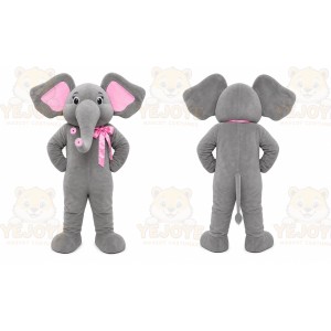 Gray Elephant Mascot Costume