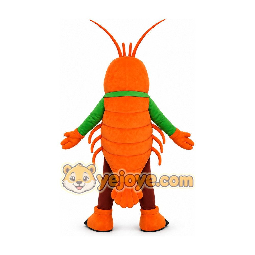 Orange Lobster Mascot Costume Orange Lobster Mascot Costume