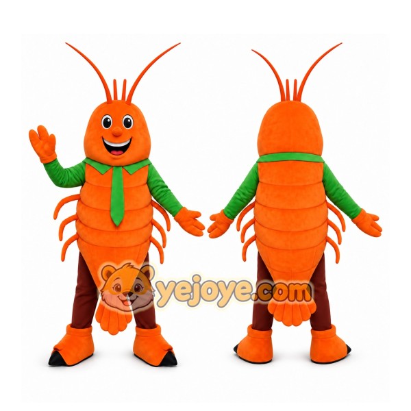 Orange Lobster Mascot Costume