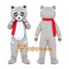 Grey Bear Mascot Costume Grey Bear Mascot Costume