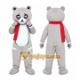 Grey Bear Mascot Costume