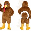Brown Turkey Mascot Costume