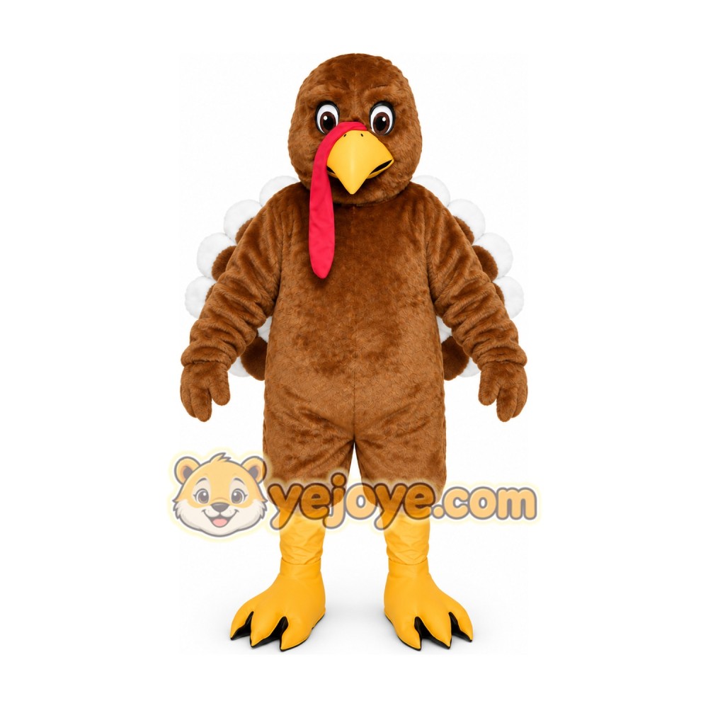 Brown Turkey Mascot Costume