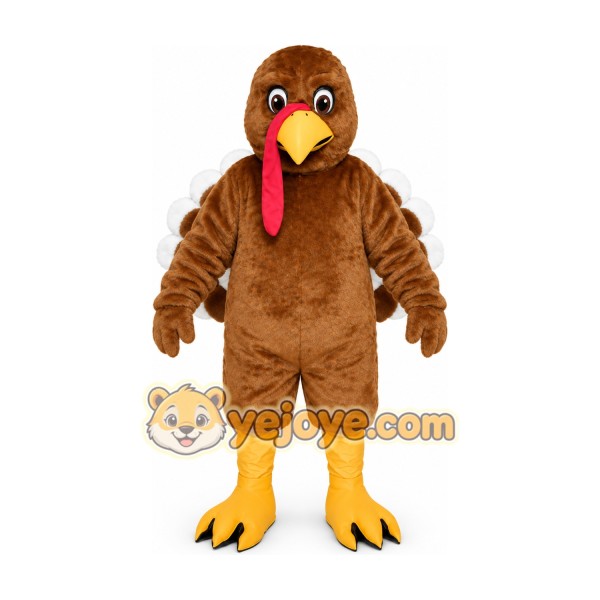 Brown Turkey Mascot Costume Brown Turkey Mascot Costume