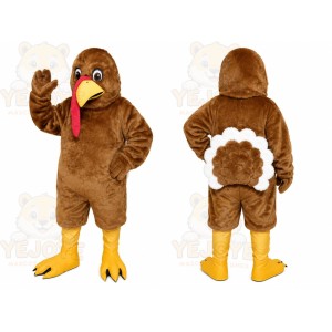 Brown Turkey Mascot Costume