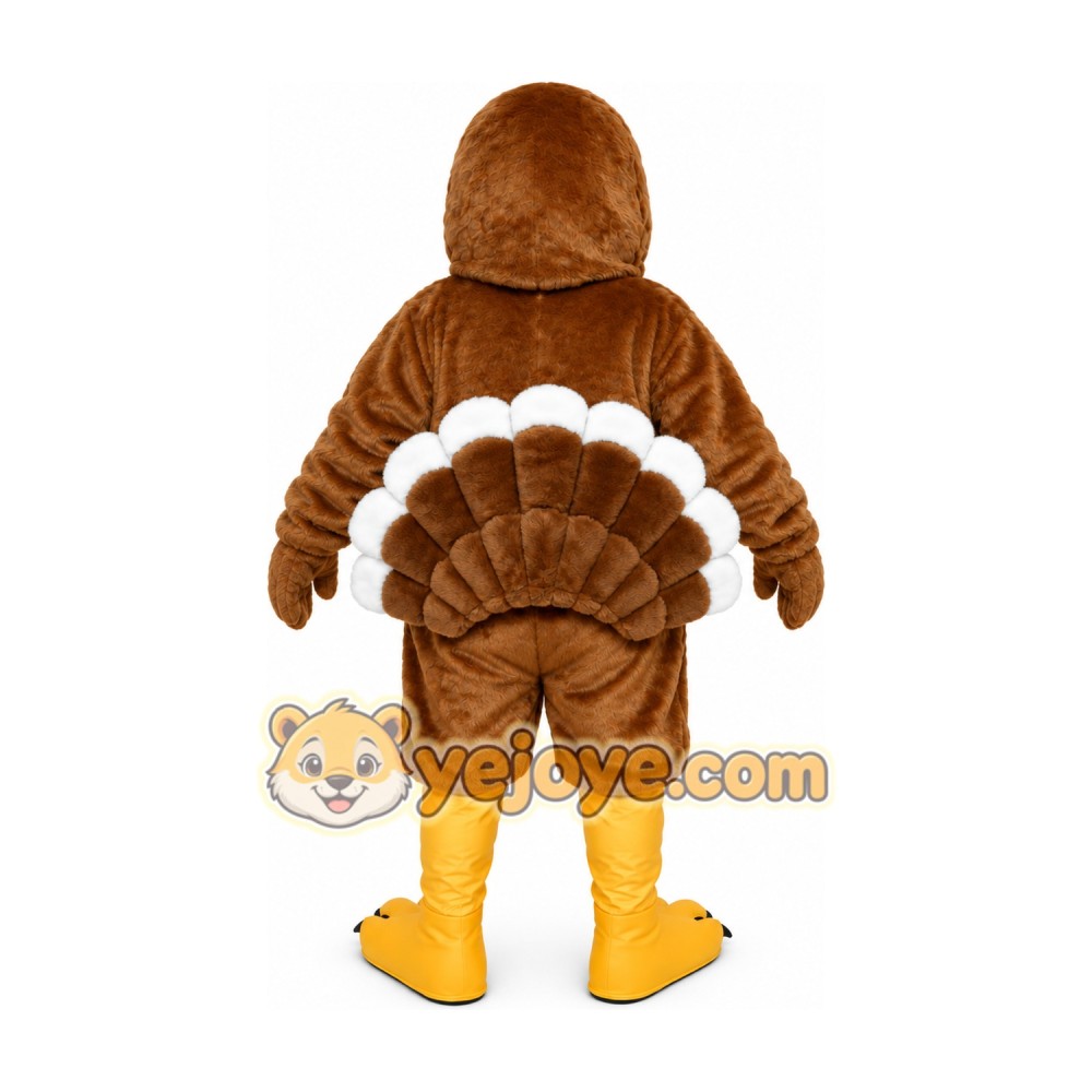 Brown Turkey Mascot Costume