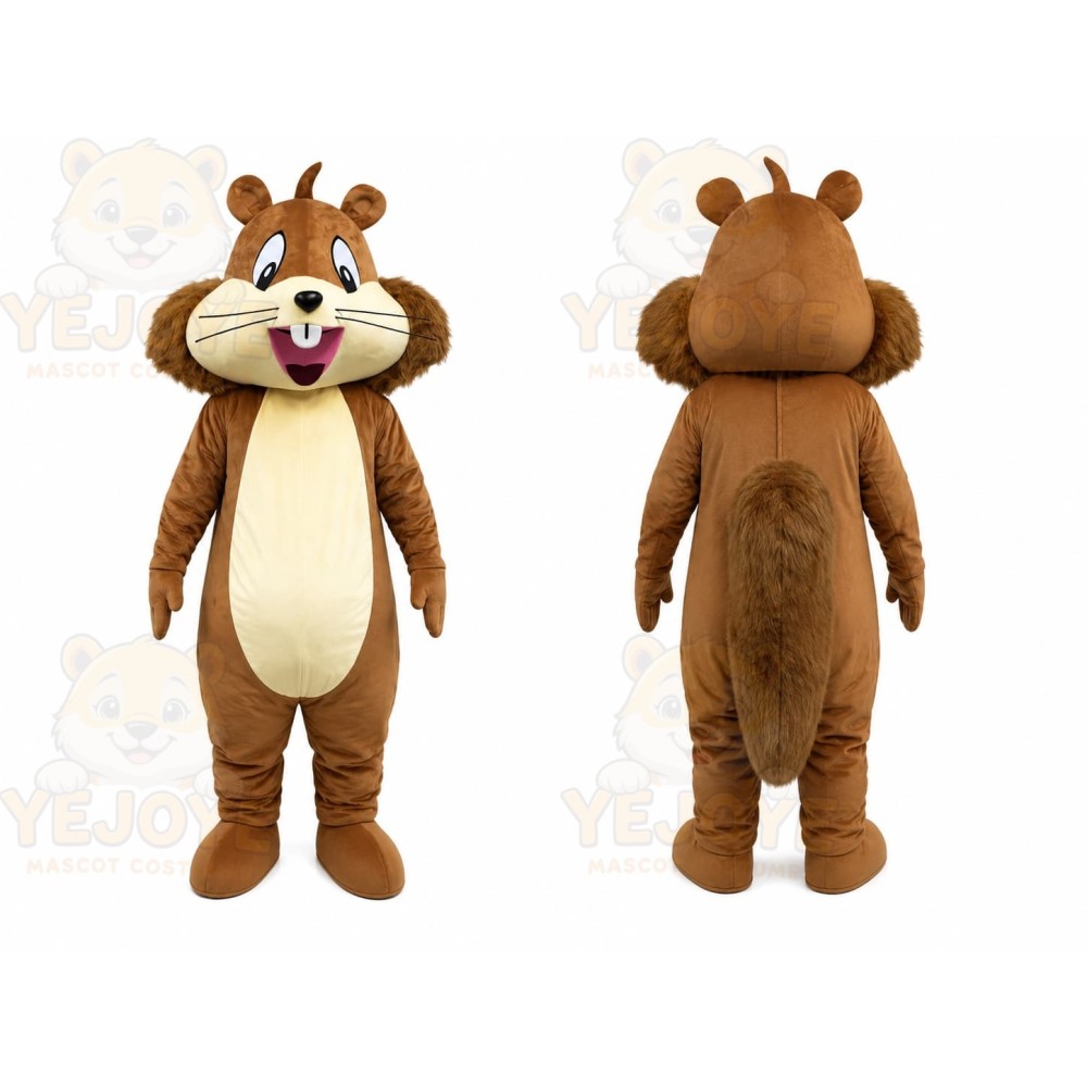 Brown Squirrel Mascot Costume