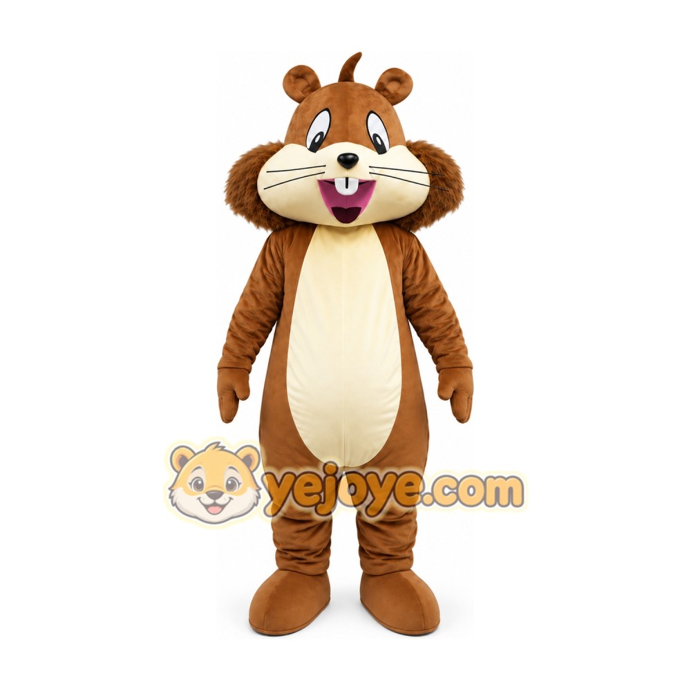 Brown Squirrel Mascot Costume Brown Squirrel Mascot Costume