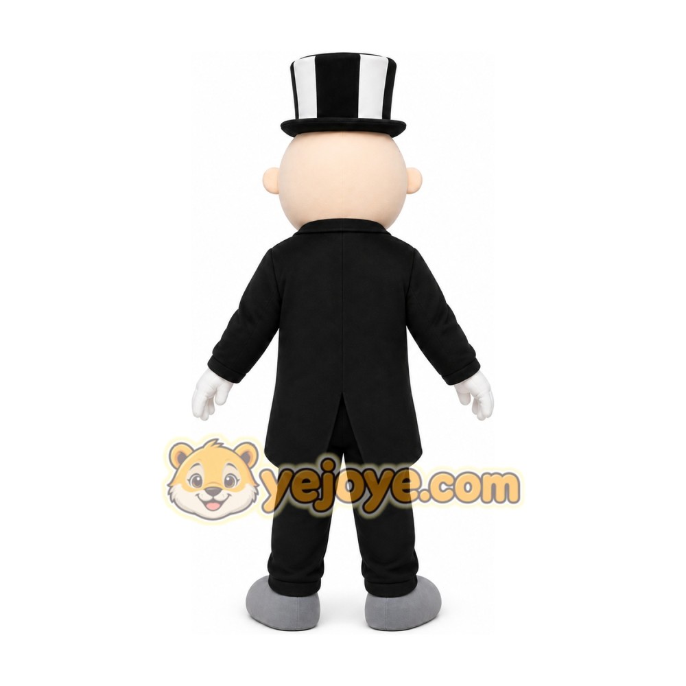 Tuxedo Man Mascot Costume Tuxedo Man Mascot Costume