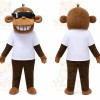 Monkey White Shirt Mascot Costume