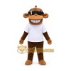 Monkey White Shirt Mascot Costume Monkey White Shirt Mascot Costume
