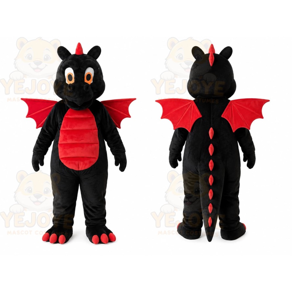 Red Dragon Mascot Costume