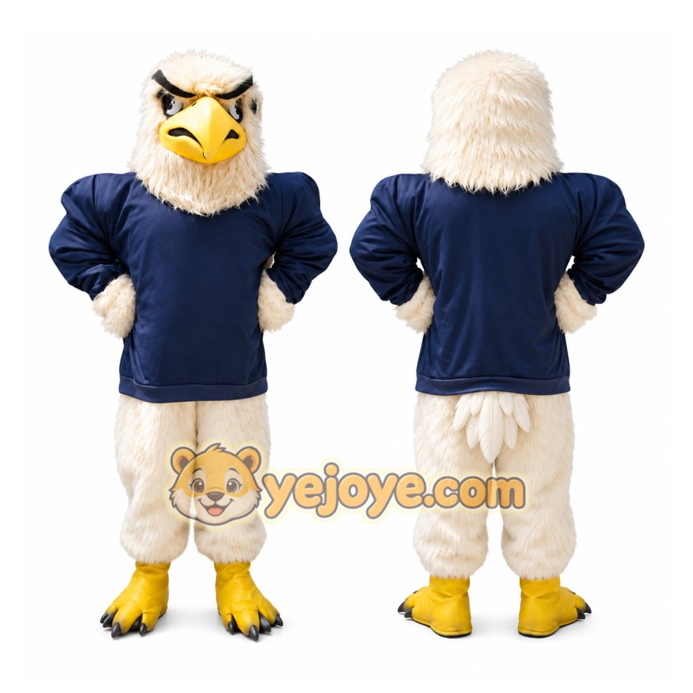 Eagle Navy Shirt Mascot Costume Eagle Navy Shirt Mascot Costume