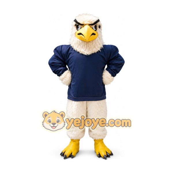 Eagle Navy Shirt Mascot Costume