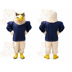 Eagle Navy Shirt Mascot Costume