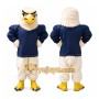 Eagle Navy Shirt Mascot Costume