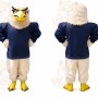 Eagle Navy Shirt Mascot Costume