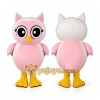 Pink Owl Mascot Costume Pink Owl Mascot Costume