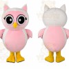 Pink Owl Mascot Costume