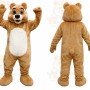 Tan Bear Mascot Costume
